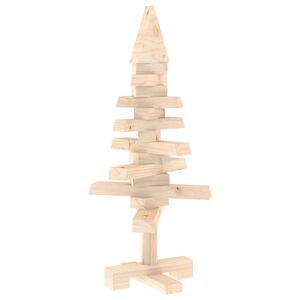 vidaXL Holz Weihnachtsbaum KOTKA 60 cm Massives Kiefernholz Nat&uuml;rlich