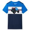 vidaXL Kinder-T-Shirt Blau und Marineblau 104
