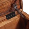 vidaXL Aufbewahrungsbox mit Speicher mit Tür Braun Massivholz Mango
