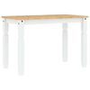 vidaXL 3-tlg. Essgruppe Panama Weiß Massivholz Kiefer
