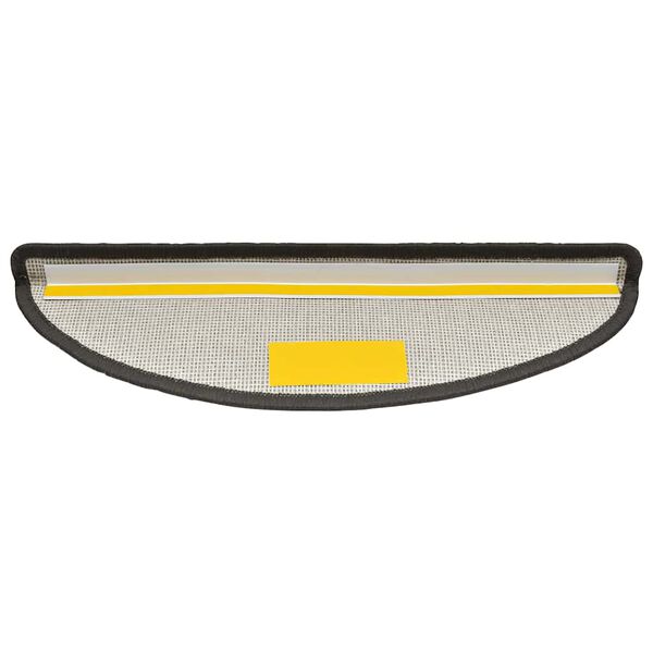 vidaXL Stufenmatten 20 Stk. 56x17x3 cm Dunkelgrau Halbrund