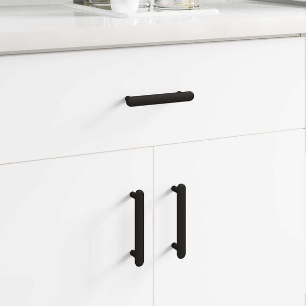 vidaXL Schrankgriff 474 pcs Schwarz 121 x 16.6 x 28.3 mm Eisen