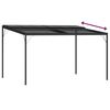 vidaXL Pavillon mit Dach Anthrazit 4x3x2,5 m Aluminium und Stahl