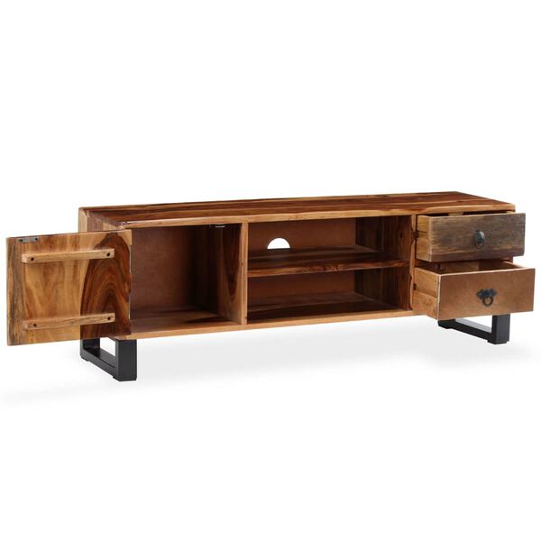 vidaXL TV-Schrank Massivholz Akazie 120x30x40 cm