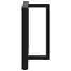 vidaXL Esstischbeine T-Form 2 Stk. Schwarz 80x35x(72-73) cm Stahl