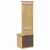 vidaXL Flurschrank BODO Honigbraun 50 x 40 x 156,7 cm Holzwerkstoff