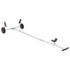 vidaXL Verstellbarer Bootstrailer mit Luftreifen 200 kg Load Silber