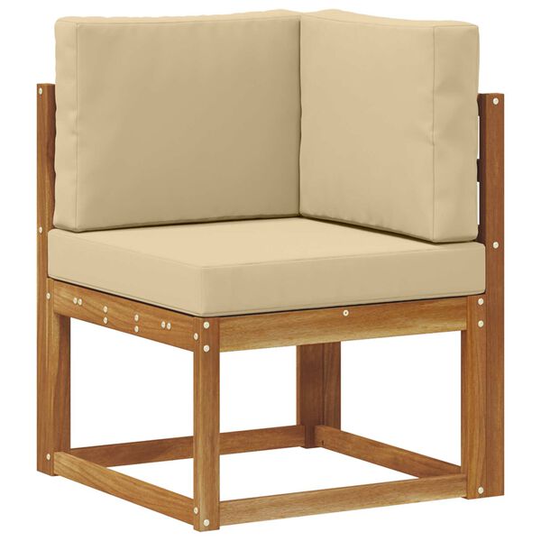 vidaXL Outdoor-Sofagarnitur mit Kissen 6 pcs Natur und Beige