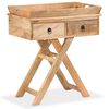 vidaXL Beistelltisch Mangoholz Massiv 65 x 40 x 76 cm