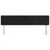 vidaXL Kopfteile 2 Stk. Schwarz 90x7x78/88 cm Samt