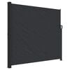 vidaXL Seitenmarkise Ausziehbar Schwarz 180x300 cm