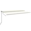 vidaXL Markise Automatisch Einziehbar 600x350 cm Creme