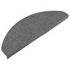 vidaXL Stufenmatten Selbstklebend 15 Stk. 65x22,5x3,5 cm Grau