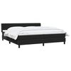 vidaXL Boxspringbett mit Matratze Schwarz 200x210 cm Samt