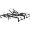 vidaXL Elektrisch verstellbares Bettgestell Schwarz 200 x 200 cm Stahl