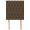 vidaXL Kopfteil Dunkelbraun 80x7x118/128 cm Stoff