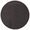 vidaXL Teppich Rund Dunkelbraun 60 cm Bambus