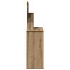 vidaXL Schminktisch mit Spiegel Artisan-Eiche 86,5x35x136 cm