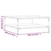 vidaXL Couchtisch Braun Eichen-Optik 100x100x40 cm Holzwerkstoff