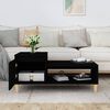 vidaXL Couchtisch Schwarz 100x50x45 cm Holzwerkstoff