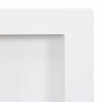 vidaXL Duschnische mit 2 Fächern Hochglanz-Weiß 41x69x9 cm
