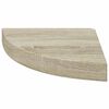 vidaXL Eck-Schweberegale 2 Stk. Eichen-Optik 25x25x3,8 cm MDF