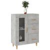 vidaXL Sideboard Betongrau 69,5x34x90 cm Holzwerkstoff
