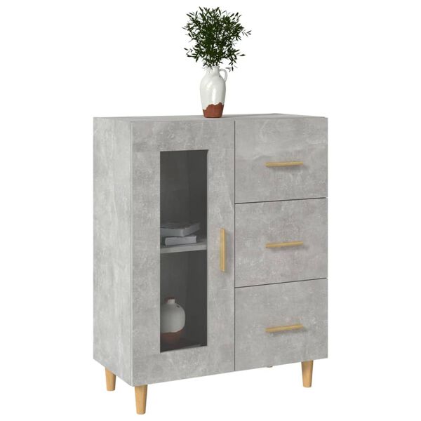 vidaXL Sideboard Betongrau 69,5x34x90 cm Holzwerkstoff