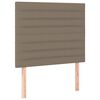 vidaXL Kopfteil Taupe 90x5x118/128 cm Stoff