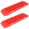 vidaXL Traktionsplatte 2 pcs Rot 106 x 30,5 x 7 cm Verst&auml;rktes Nylon
