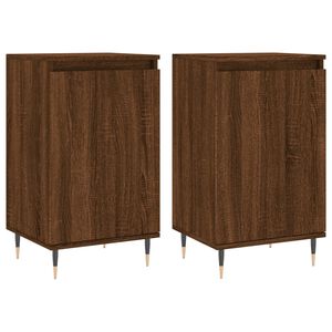 vidaXL Sideboards 2 Stk. Braun Eichen-Optik 40x35x70 cm Holzwerkstoff