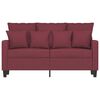 vidaXL 2-Sitzer-Sofa Weinrot 120 cm Stoff