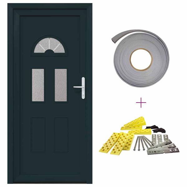 vidaXL Haust&uuml;r Wei&szlig; 110x210 cm PVC