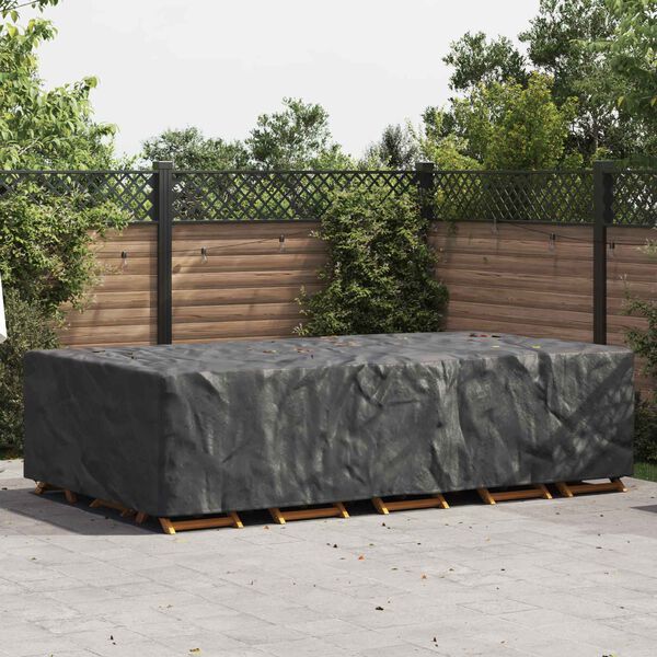 vidaXL Gartenm&ouml;belabdeckung Schwarz 305 x 190 x 85 cm 210D