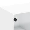 vidaXL TV-Schrank mit Glastüren Weiß 102x37x42 cm