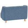 vidaXL Hundesofa Blau 60x37x39 cm Leinen