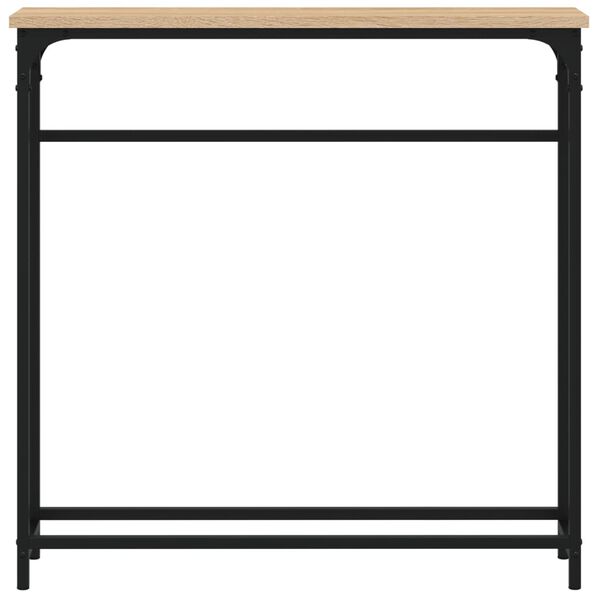vidaXL Konsolentisch Sonoma-Eiche 75 x 19,5 x 75 cm Holzwerkstoff