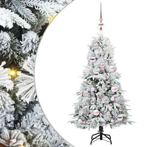 vidaXL K&uuml;nstlicher klappbarer Weihnachtsbaum Wei&szlig; 120 cm PE und PVC