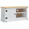 vidaXL TV-Schr&auml;nk CORONA 100 x 40 x 52 cm Wei&szlig; Massives Kiefernholz
