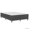 vidaXL Boxspring-Bettgestell Grau Stoff 140x200 cm