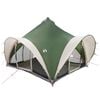 vidaXL Tipi Zelt mit Dach Gr&uuml;n 6-Personen Polyester und Stahl
