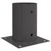 vidaXL runder Bodenanker 12 Stk. Anthrazit 15 x 15 x 15 cm Metall