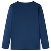 Kinder-Langarmshirt Marineblau 116