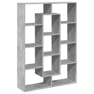 vidaXL B&uuml;cherregal Betongrau 102x29x143 cm Holzwerkstoff