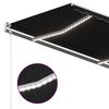 vidaXL Automatische Markise mit LED & Windsensor 300x250 cm Anthrazit