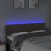 vidaXL LED Kopfteil Taupe 144x5x78/88 cm Stoff