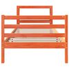 vidaXL Massivholzbett ohne Matratze Wachsbraun 75x190 cm Kiefernholz