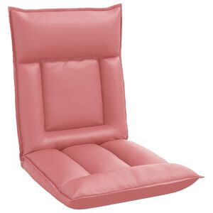 vidaXL Verstellbarer Fu&szlig;sessel Rosa Kunstleder