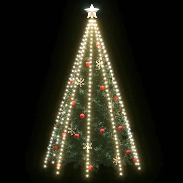 vidaXL Weihnachtsbaum-Lichternetz mit 400 LEDs Kaltwei&szlig; 400 cm