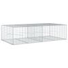 vidaXL Gabione mit Deckel 200x100x50 cm Verzinktes Eisen